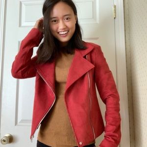Express faux suede jacket